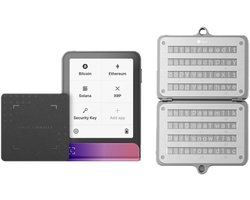 Ledger Flex Crimson Magento Voordeelbundel + Ledger Recovery Key + Ellipal Seed Phrase Steel - Crypto Hardware Wallet met Touchscreen