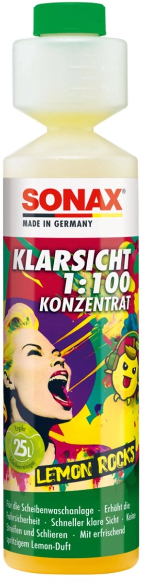 SONAX Lemon Rocks Ruitenwisservloeistof Concentraat 250ml