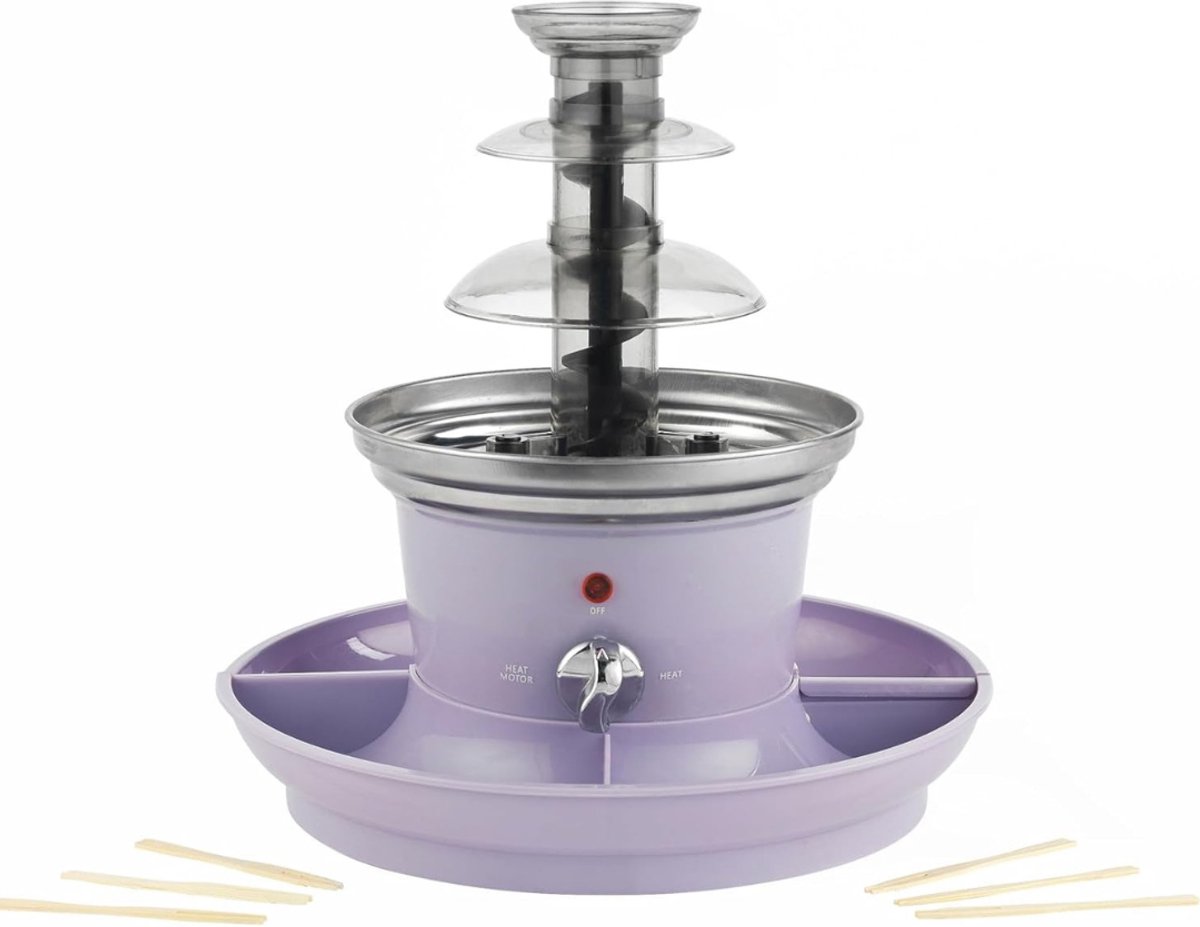 AMA® Chocoladefontein - Fonteinset - Fontein - 500 ml - Inclusief 100 Spiesjes
