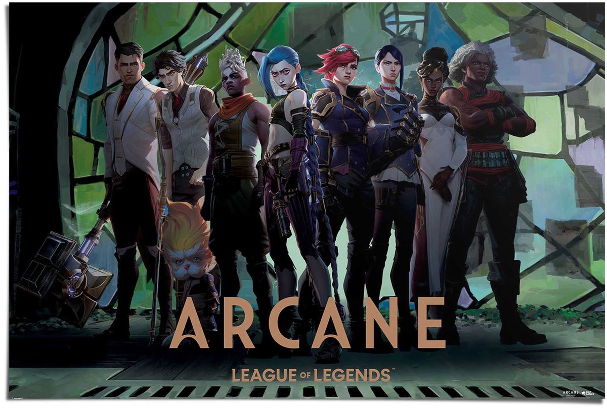REINDERS Poster Arcane - 61 x 91,5 - Papier - REINDERS Bonte kleuren