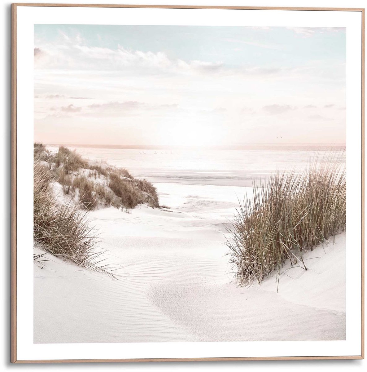 REINDERS Schilderij Strand Horizon - 50 x 50 - Hout - REINDERS Strand Horizon Hout