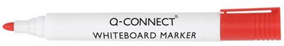 Q-CONNECT whiteboardmarker, 2-3 mm, ronde punt, rood
