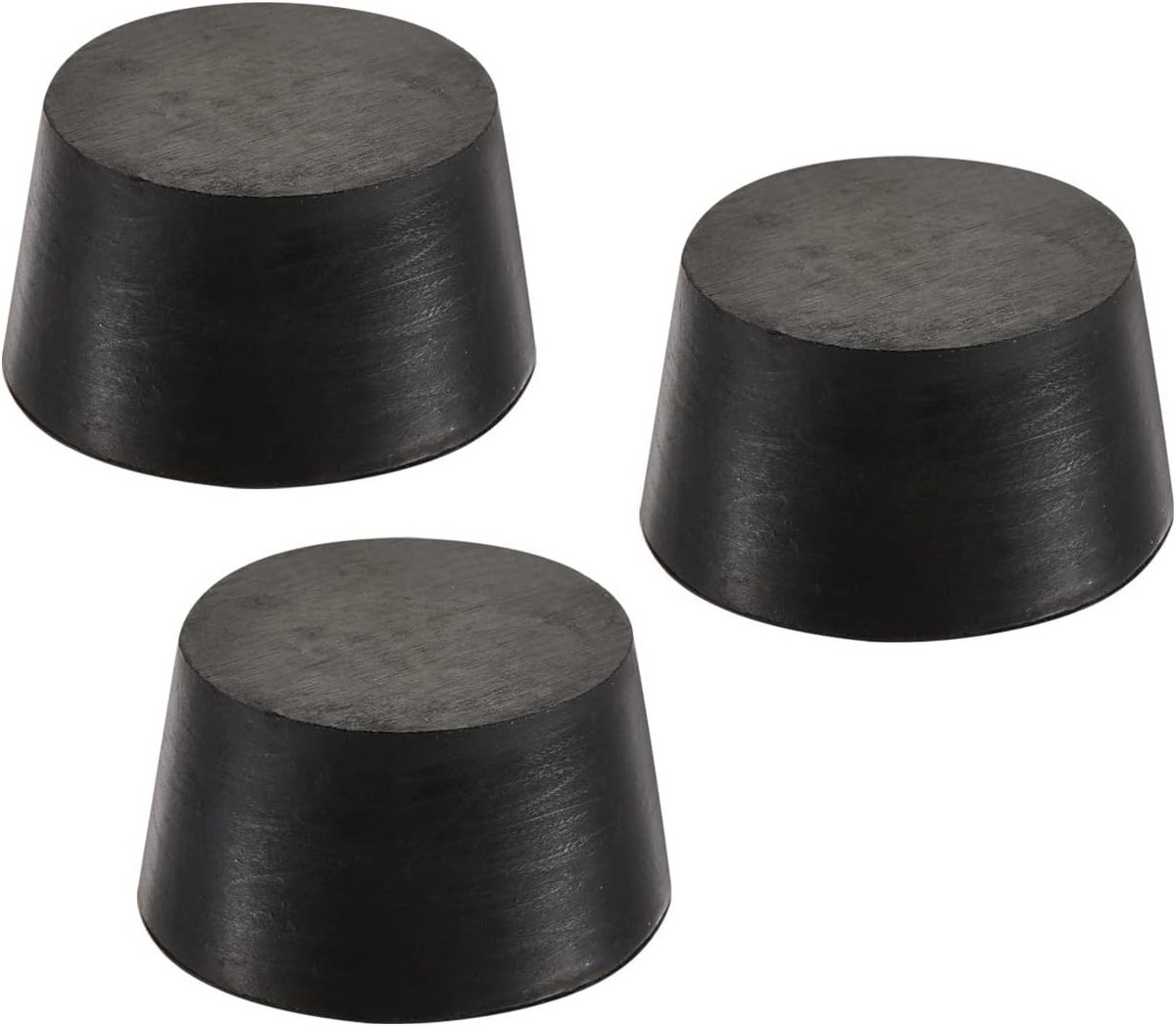 3 stuks tapse rubberen doppen voor industriële en laboratorium bescherming