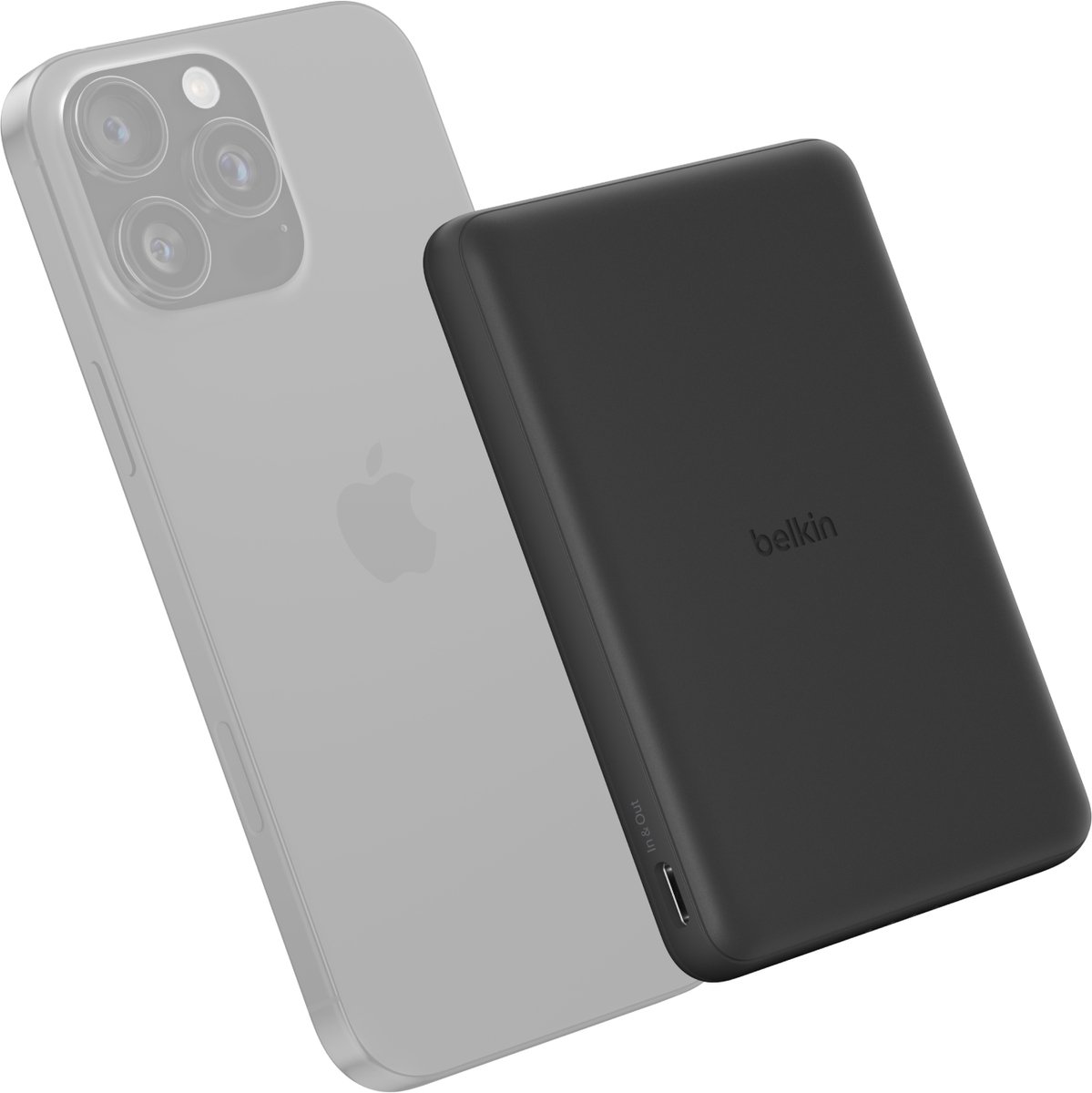 Belkin Slim Magnetic Power Bank 5000 mAh - Zwart - afbeelding 2