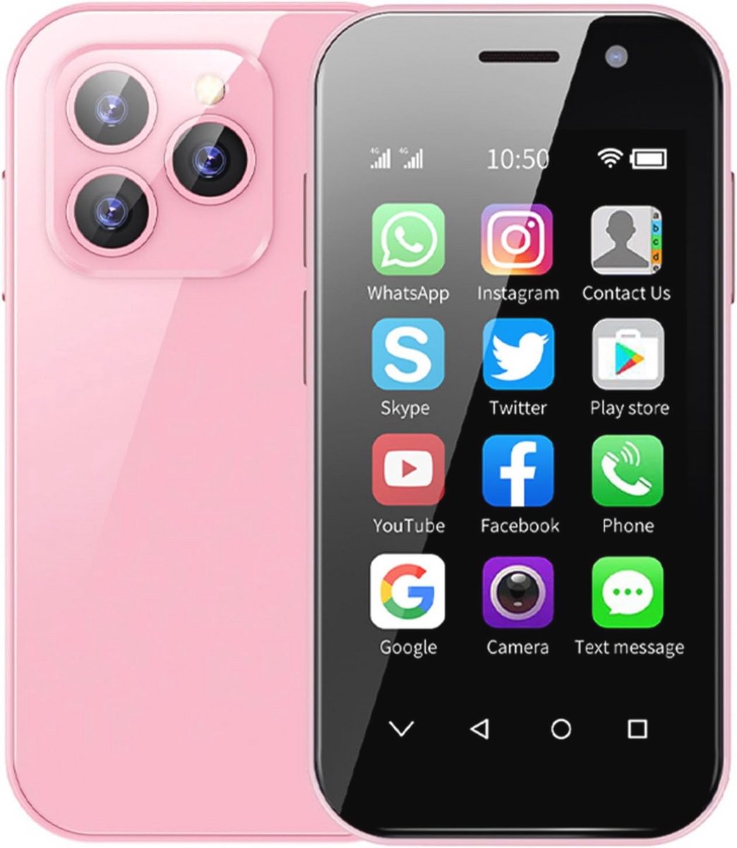 Mini Smartphone 4G Ontgrendeld - 3.0 Inch, Dual SIM, 2600 mAh, 2 MP + 5 MP Camera, 3 GB + 32 GB