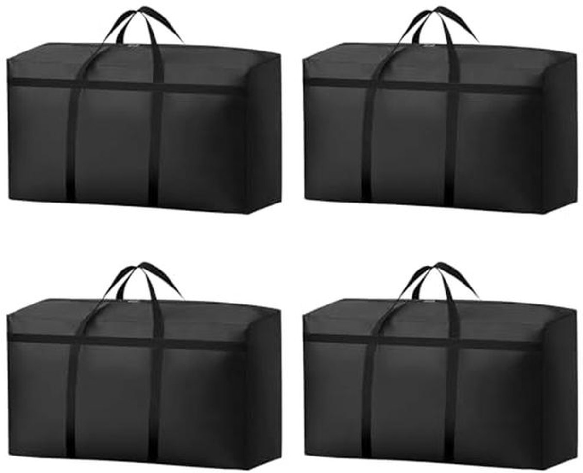 Opbergtassen Set van 4 - 180 Liter Vezel Koffers voor Dekbedden en Meer