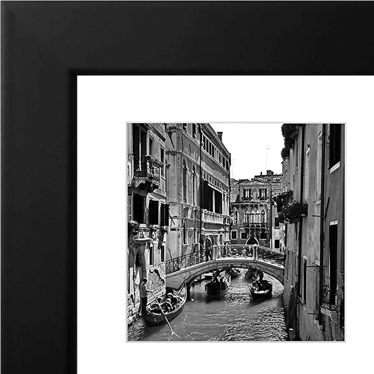 Famanu Vierkante fotolijst zwart 10x10cm voor collage