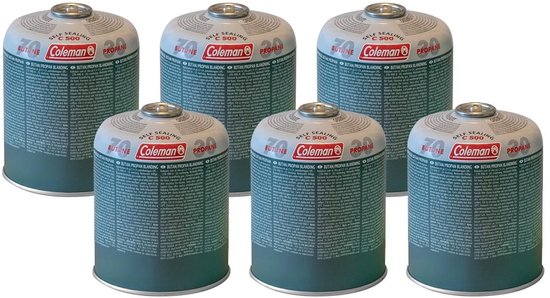 Coleman ventielpatroon C500 Butaan en Propaan Mengsel 440 g 6 stuks