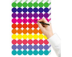 10 stuks Etiketten Stickers - Prijslabel - Maatlabel - Stickers - Hobbystickers - Beloningsstickers - Sluitzegel - Gift Tags - Decoratieve stickers - Zelfklevende stickers - Geschikt voor kantoor en thuis - 10 kleuren