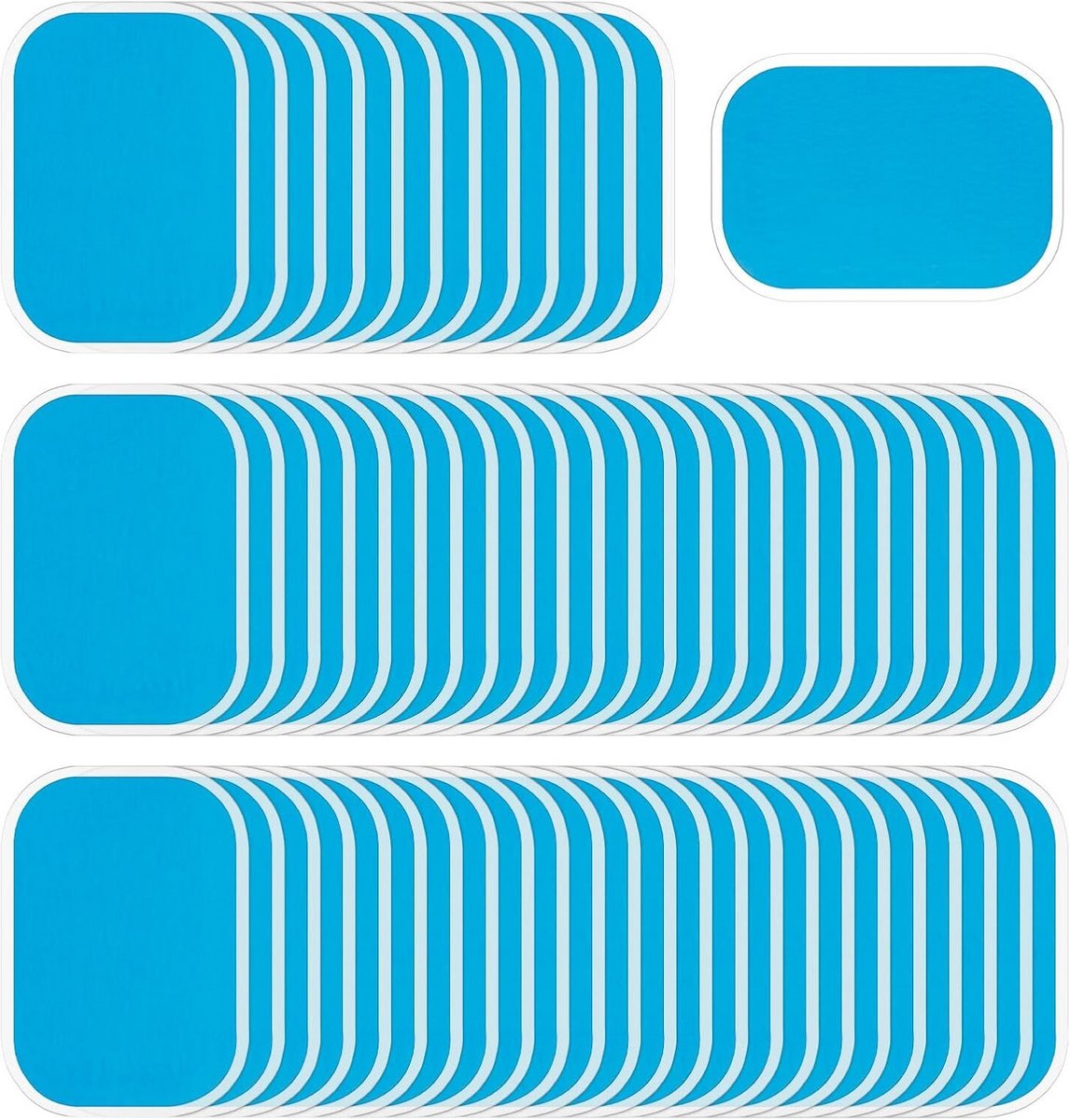 Vervangende Gelpads voor Buikspiertrainers - 66 Stuks voor Elektrische Spierstimulatie