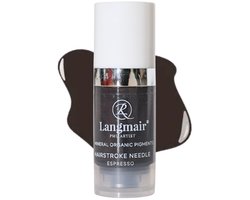 Langmair Pigmenten voor de wenkbrauwen- Permanente make-up - Hairstroke Needle - Espresso