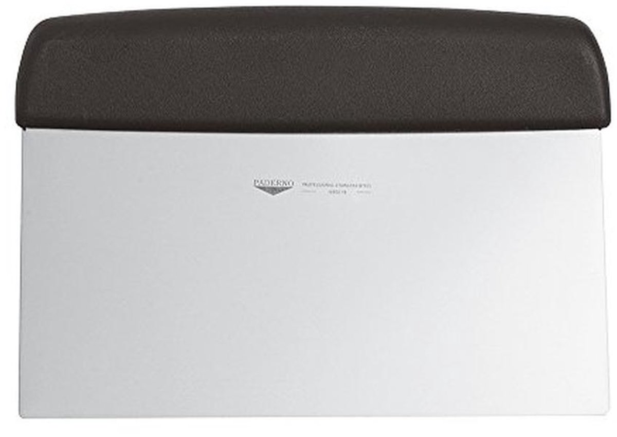 Roestvrijstalen deegschraper 18 x 9 cm voor pizza en bakgerei