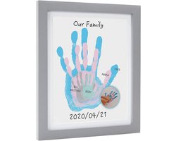 Babyprints frame voor familie - handafdruk en voetafdruk set