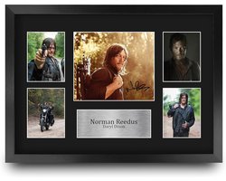 A3 Ingelijste Handtekening Foto voor Fans van Televisieprogramma's