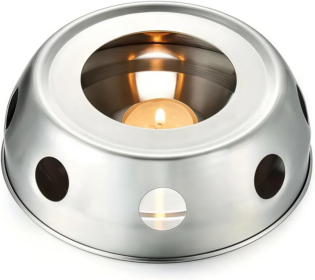 Stoofje voor theepot en koffiewarmer met theelichthouder