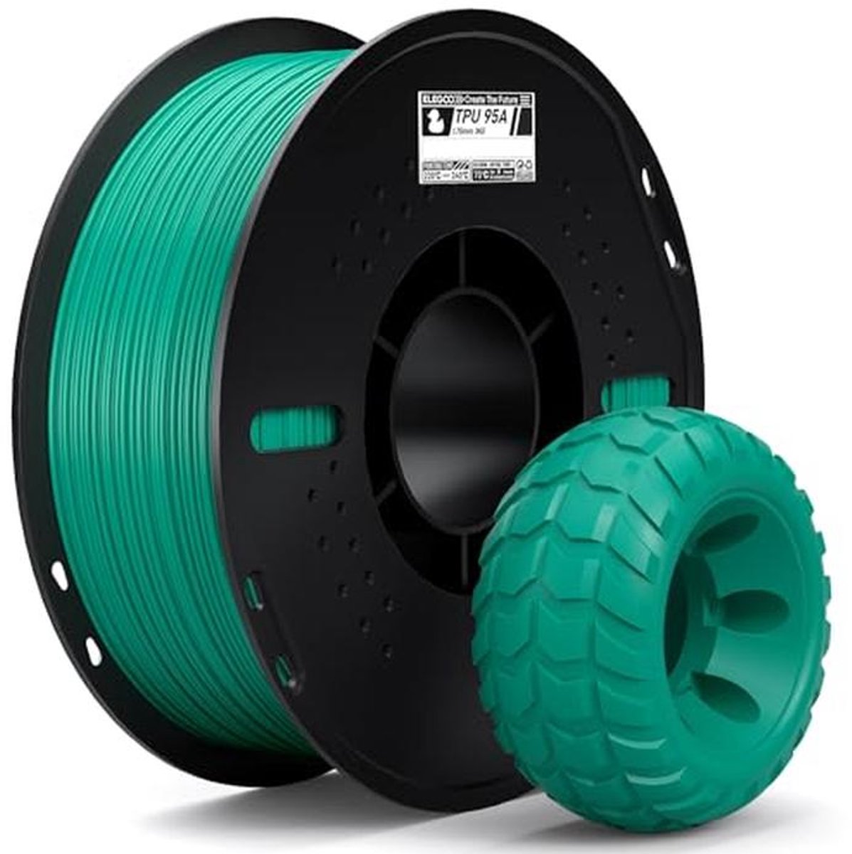 TPU filamento 95A 1kg groen 1.75mm voor 3D-printers