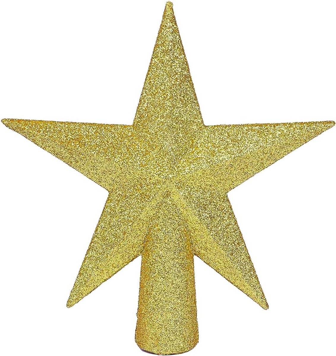 Grote Glitter Ster Boomtopper - Gouden Kerstboomversiering