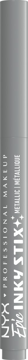 NYX Professional Make Up Epic Inky Stix Eyeliner - Ultiem romig en intens gepigmenteerd - Langhoudend, waterproof en veegvast - Silver Shock