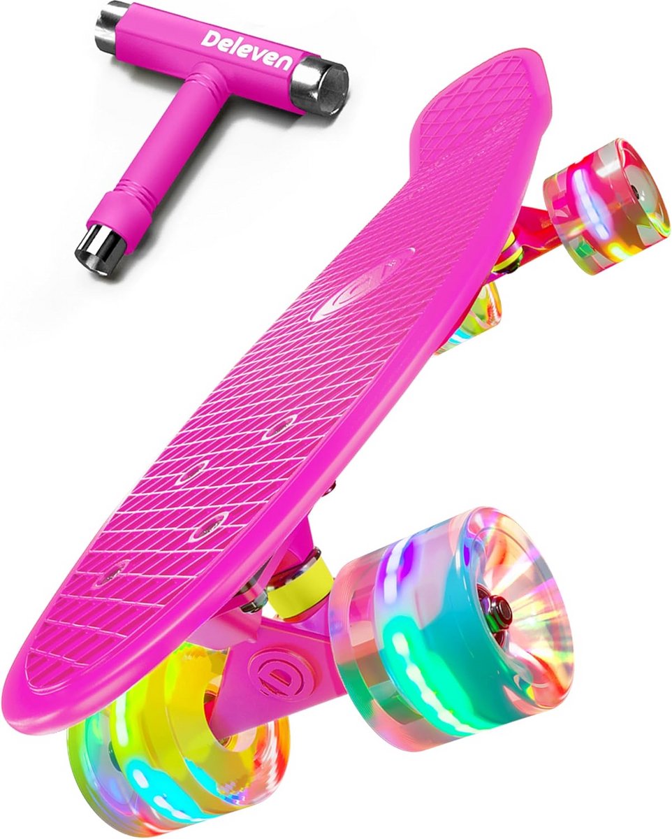 Mini Cruiser Skateboard 56cm Compleet voor Kinderen en Beginners