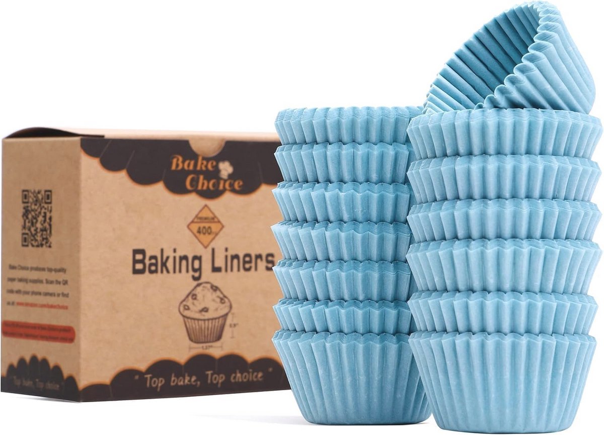 Mini Cupcake-vormpjes - 400 stuks - Food-grade Muffinvormpjes voor Feest, Kerstmis en Gebak