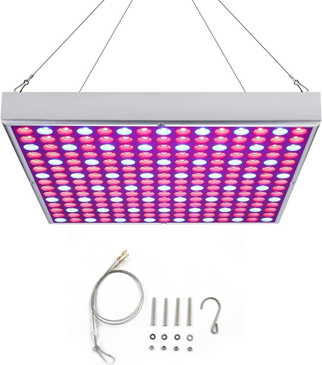 2-Delige LED Kweeklamp Volledig Spectrum voor Binnenplanten en Hydrocultuur