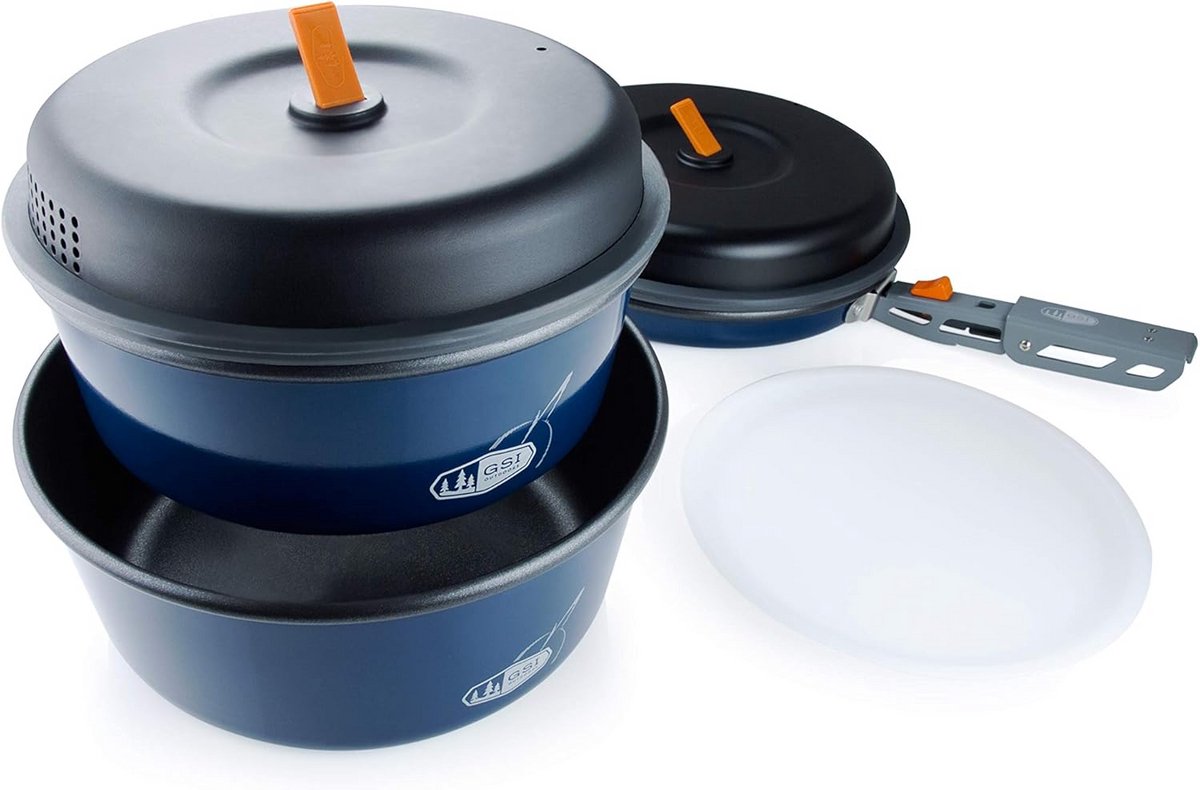 Compact Kookset voor Kamperen - Multicolour, Ideaal voor Gezinnen