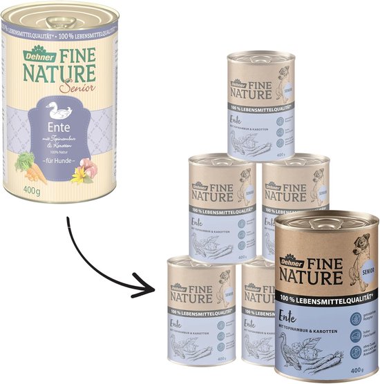 Grandorf Eend & Kalkoen Hypoallergeen Natvoer - 6x400g - 70% Vers Vlees - Graanvrij - Voor Honden Met Gevoelige Maag