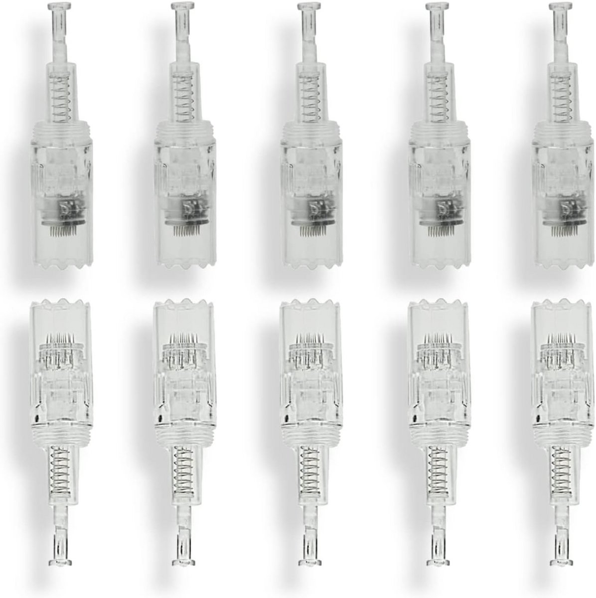 Dermapen Naaldcapsules Vervanging voor Elektrische Microneedling Pen - 20 Stuks, 24 Pins