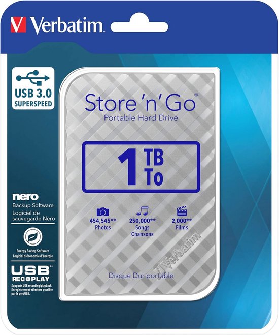 Externe Harde Schijf USB 3.0 - 1 TB Draagbaar & Snel Gegevensopslag — afbeelding 3