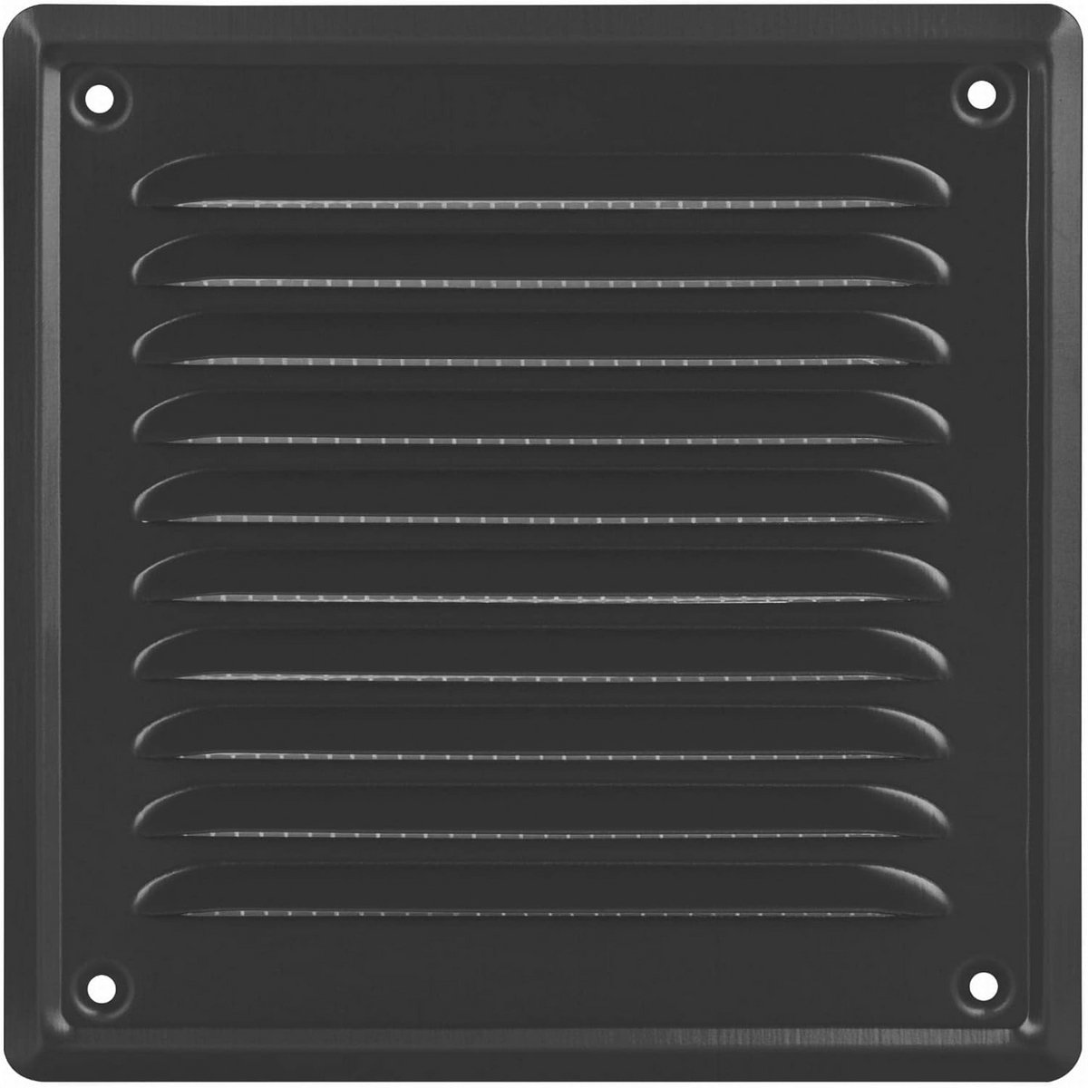 Metalen Ventilatierooster 16,5 x 16,5 cm met Insectenwering - Wandrooster voor Ventilatie