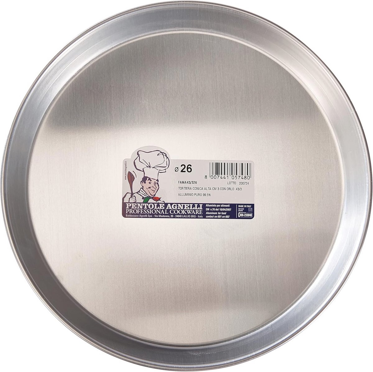 Conische cakevorm Aluminium 40 x 40 cm - Perfect voor Taarten en Pizza's