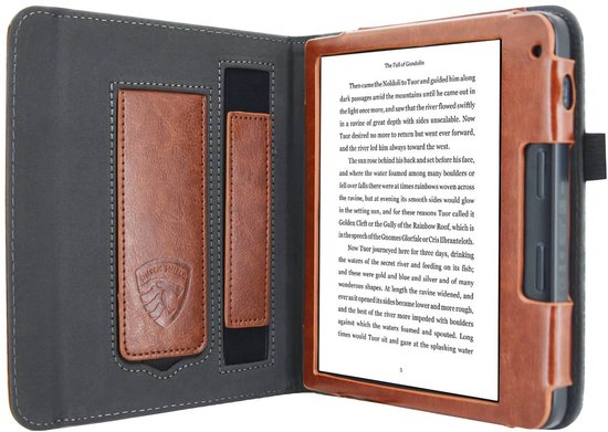 Hoesje Geschikt voor Kobo Libra 2 Sleepcover Jeans Style Hoes Grijs - ereader hoesje - cover van Merkloos — afbeelding 2
