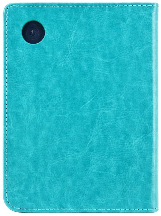 Hoesje Geschikt voor Kobo Clara 2E Luxe Sleepcover - Book Case Hoes Cover - Turquoise - ereader hoesje - cover van Kobo — afbeelding 3