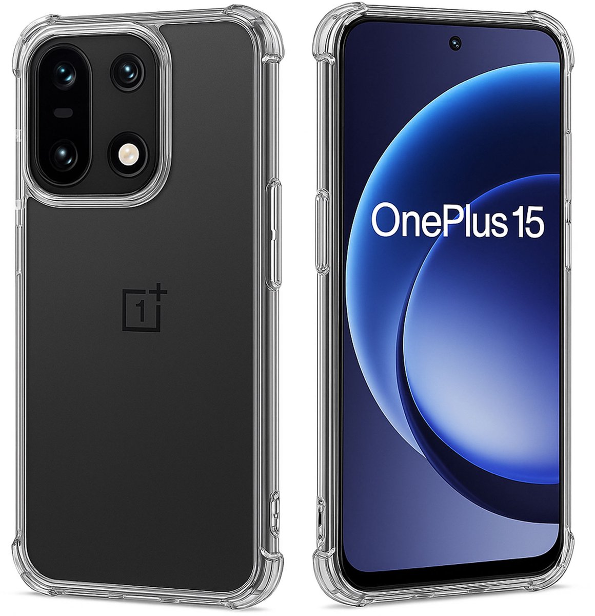ChiGuard Hoesje Geschikt voor OnePlus 15 Hoesje - Shock Proof Case – Cover Transparant