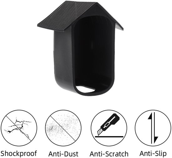 2 Stuks - Zwart - Camera siliconen beschermhoes - bewakingshoes - bewakingscamera beschermhoes - Zachte siliconen hoes - beveiligingscamera beschermhoes - Waterdichte, uv-bescherming en regendicht - Geschikt Voor EufyCam 2C van Merkloos — afbeelding 4