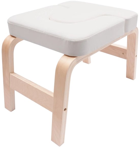 ShaSha Feetup - Yoga kruk - Omgekeerde bank - Hoofdstand bankje - Yoga trainingskruk - Fitnessapparatuur -Tot 200 KG - Wit — afbeelding 3