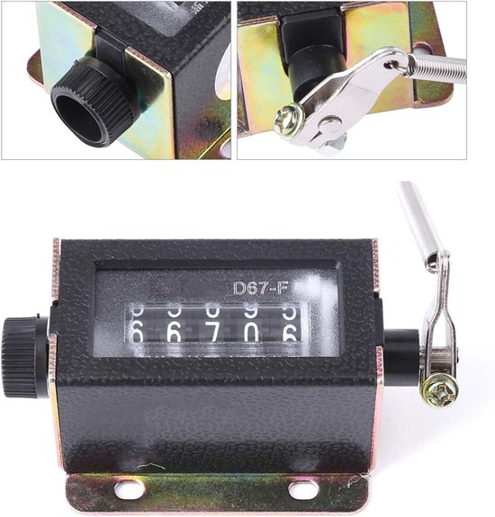 Handteller van metaal zonder batterij - Mechanische stappenteller slagteller - 1 stuk handteller klikker van Merkloos — afbeelding 5