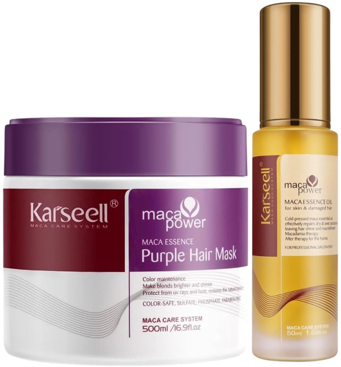 Karseell Purple Haarmasker + Arganolie Voordeelbundel