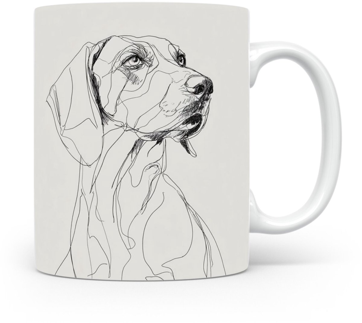 Beker Oostenrijkse Zwarte en Tan Hond