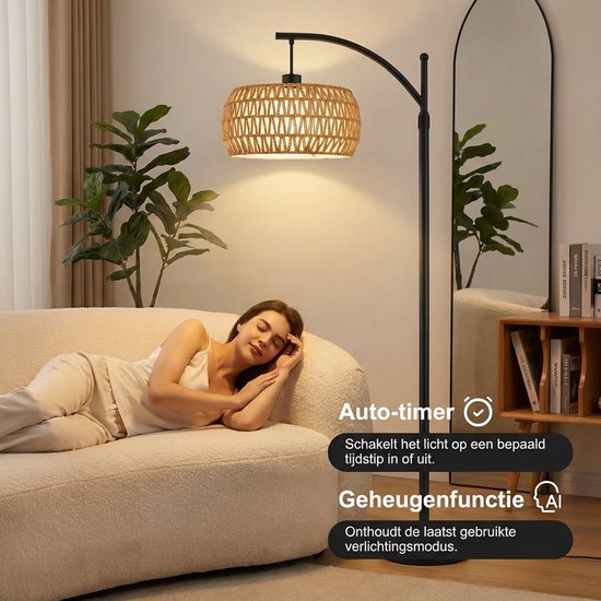 OUTON Dimbare led-vloerlamp, 4 kleuren temperatuur