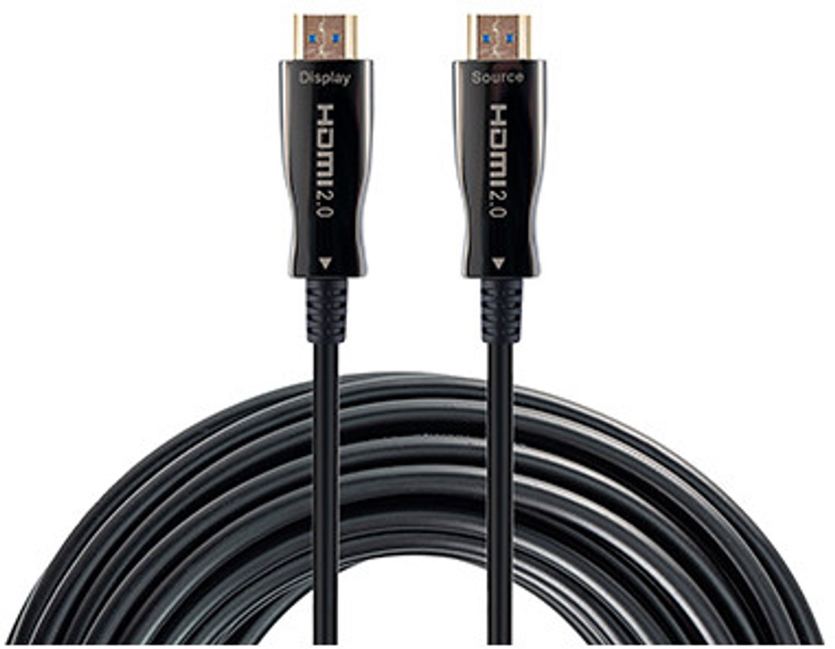 Hamlet XVCHDM-AOM50 HDMI kabel 50 m HDMI Type A (Standaard) Zwart
