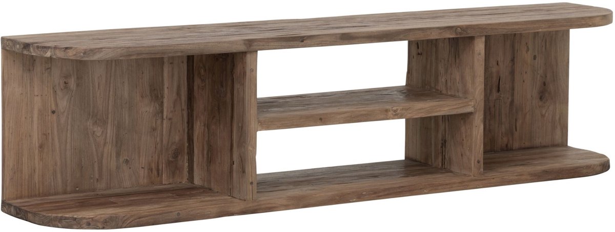 MUST Living TV stand Rush small,40x160x30 cm, extreme rustic teakwood