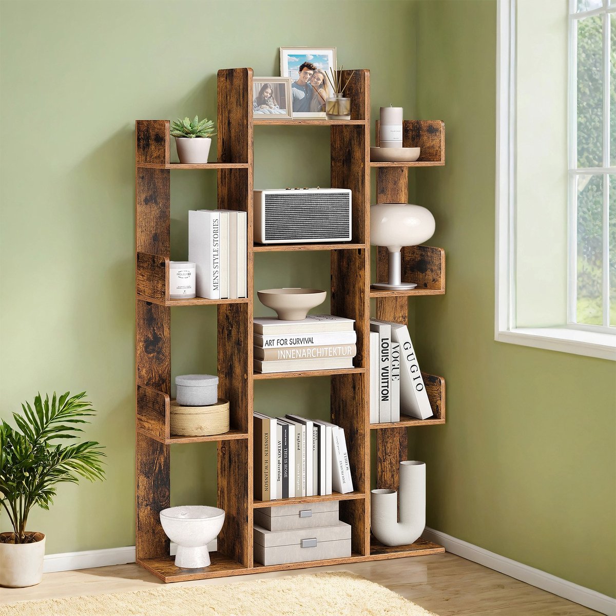 Boekenplank – 13 Vakken – Opbergplank