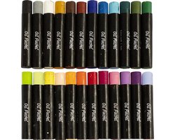 Creativ Company Oliepastels Pastelkleuren 24 stuks