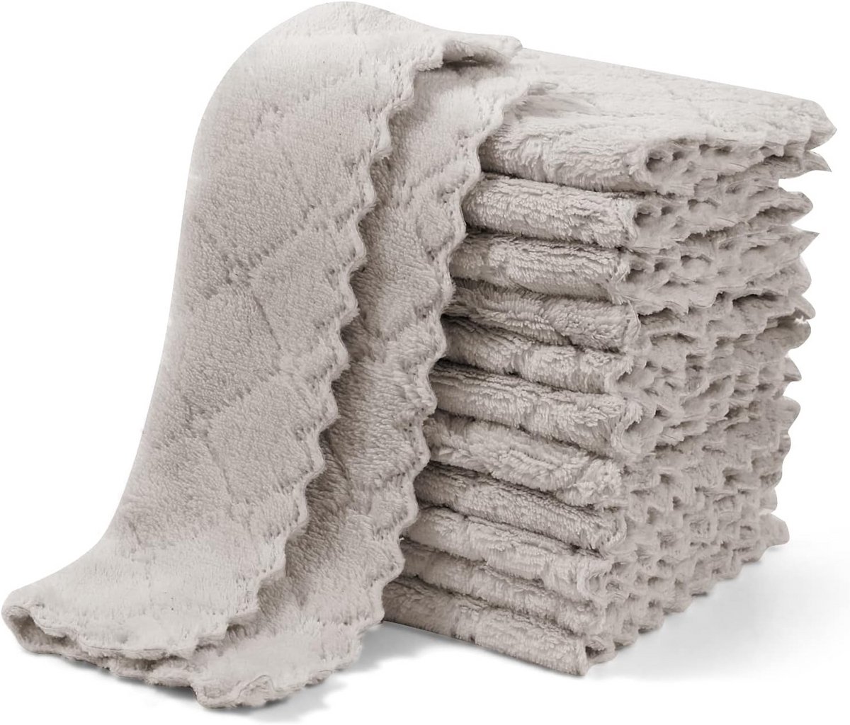12x Keukendoeken Microvezel Zeer Absorberend Sneldrogende Theedoeken