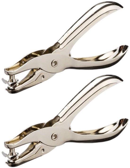 Menibeuty 2 stuks enkele gatpons, ronde gatentang, gatdiameter 3 mm en