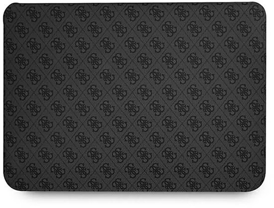 Guess 4G PU Triangle Logo Laptop sleeve 13 tot en met 14 inch - Zwart
