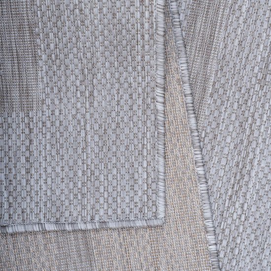 Binnen- en buitenloper - Sisal-look Grijs