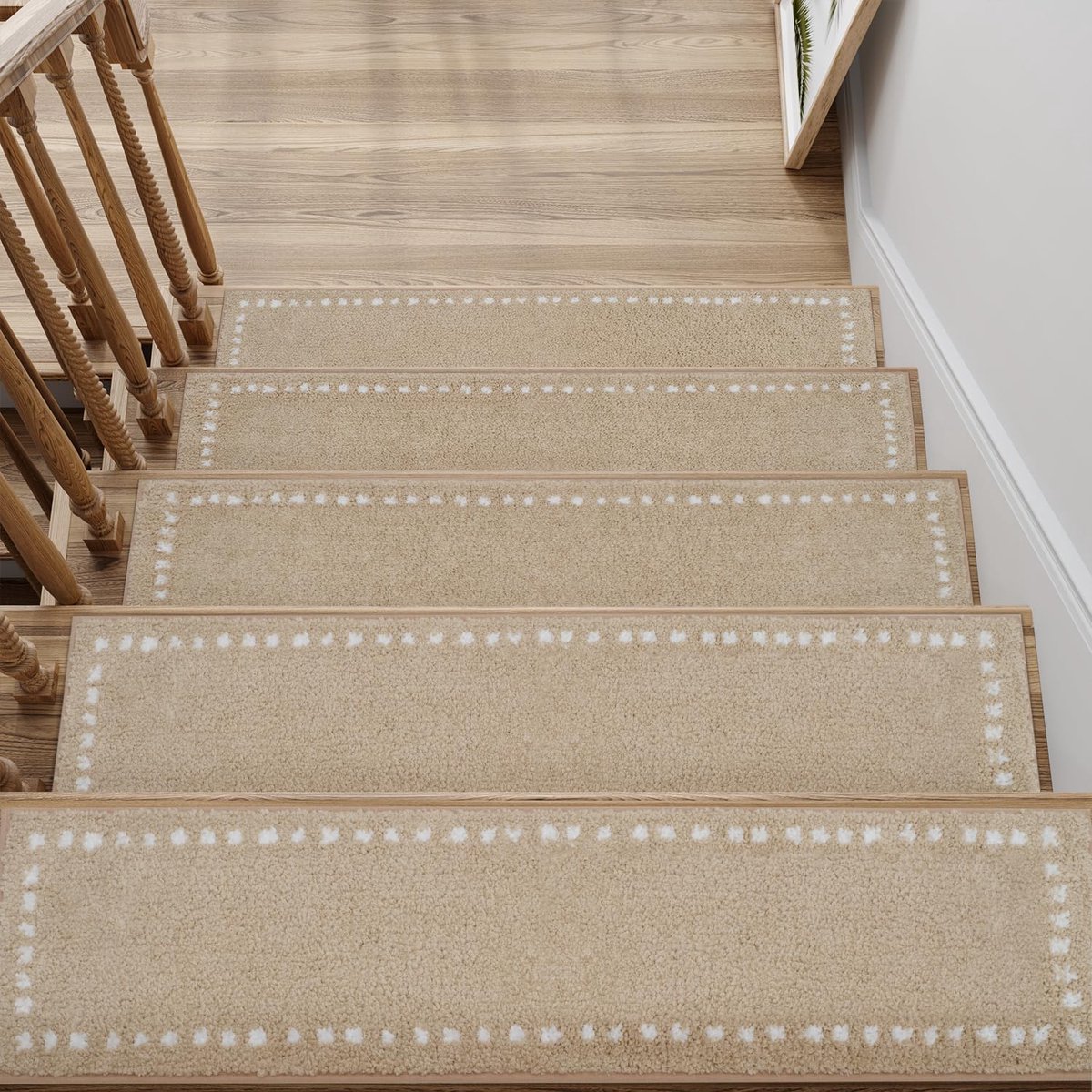 IMPERATORIS® Antislip Trapmatten – Veiligheid en Decoratie – Trapmatten voor Binnen – Duurzaam en Comfortabel – 15 stuks - 76x20cm