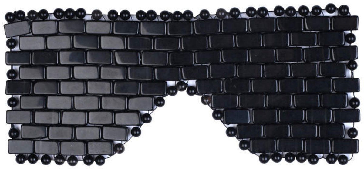 Edelsteen Oogmasker - Zwarte Obsidiaan